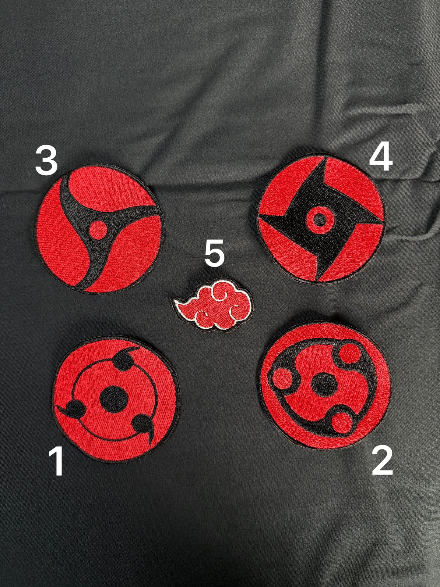 Anime Inspired Shinobi Power Eye Iron On Embroidered Patch For Clothes And Accessories