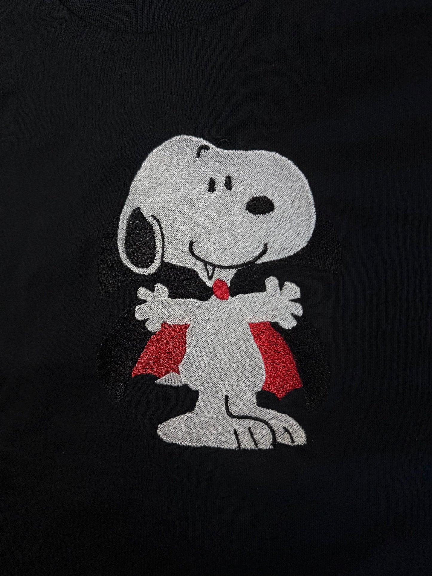 Embroidered Halloween Vampire Dog Spooky Season Fall Shirt/Sweatshirt/Hoodie