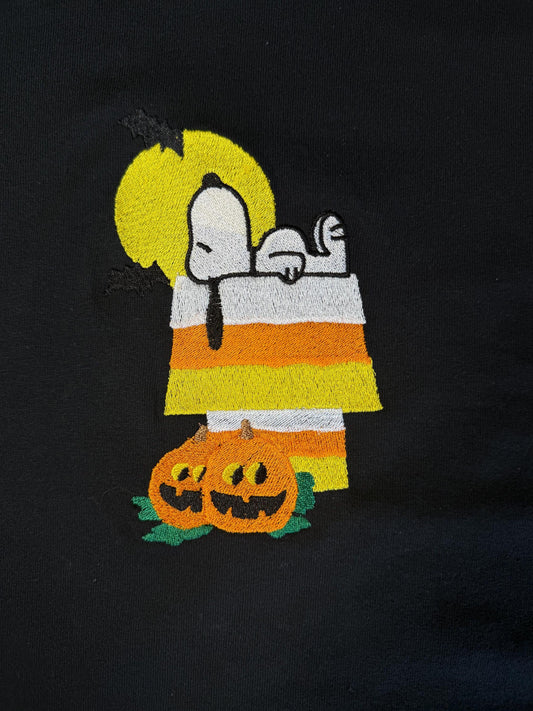 Embroidered Halloween Spooky Season Fall Dog Shirt/Sweatshirt/Hoodie.