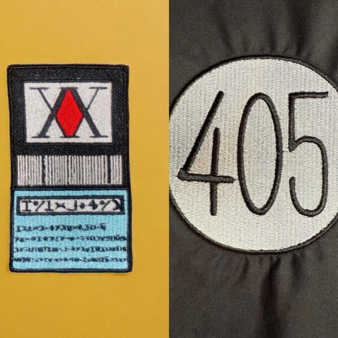 Anime Inspired Hunter License Card/Pin Embroidered Iron On Patch For Clothes And Accessories