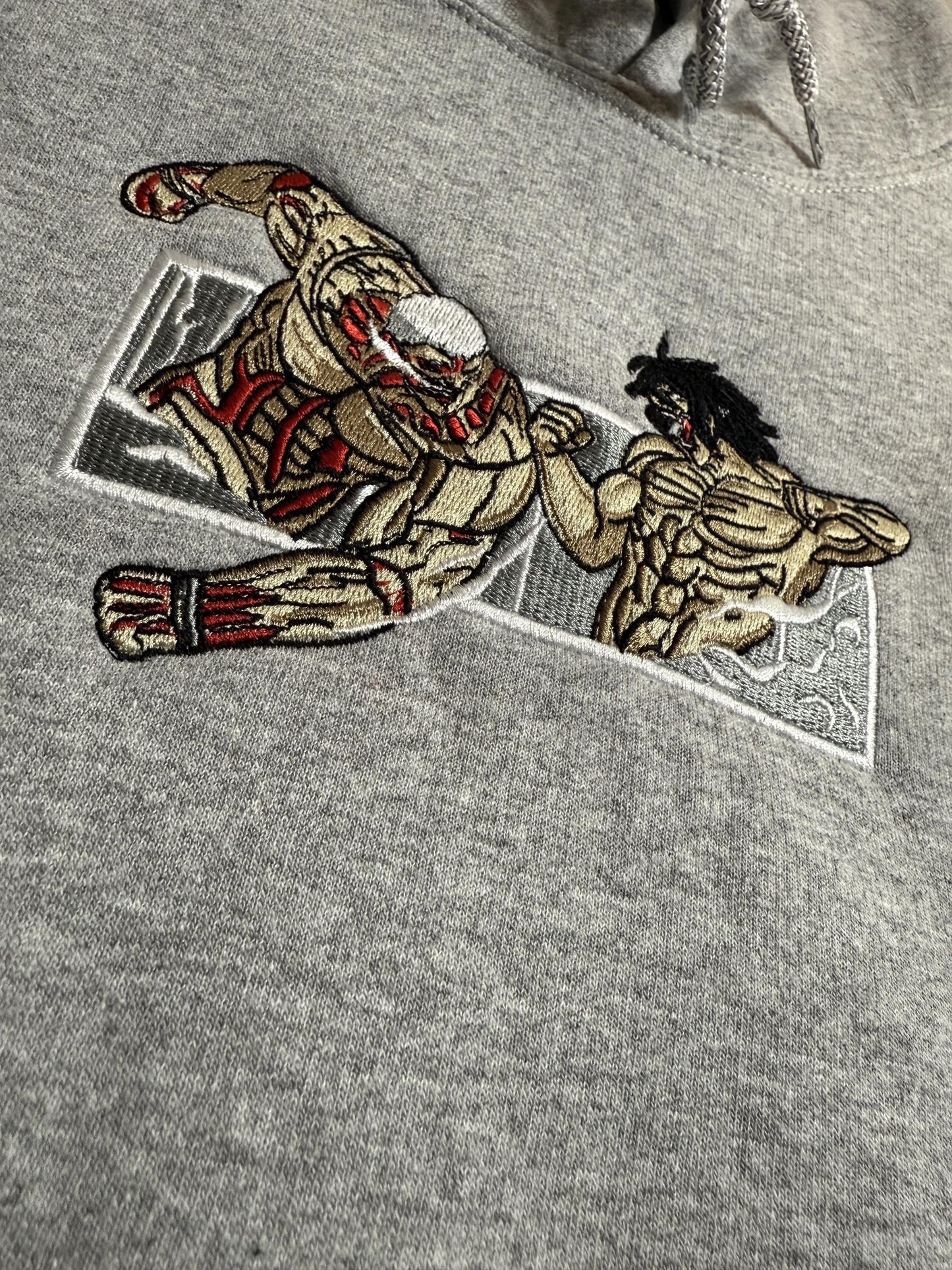 Anime Inspired Embroidered Aot Fight shirt/sweatshirt/hoodie.