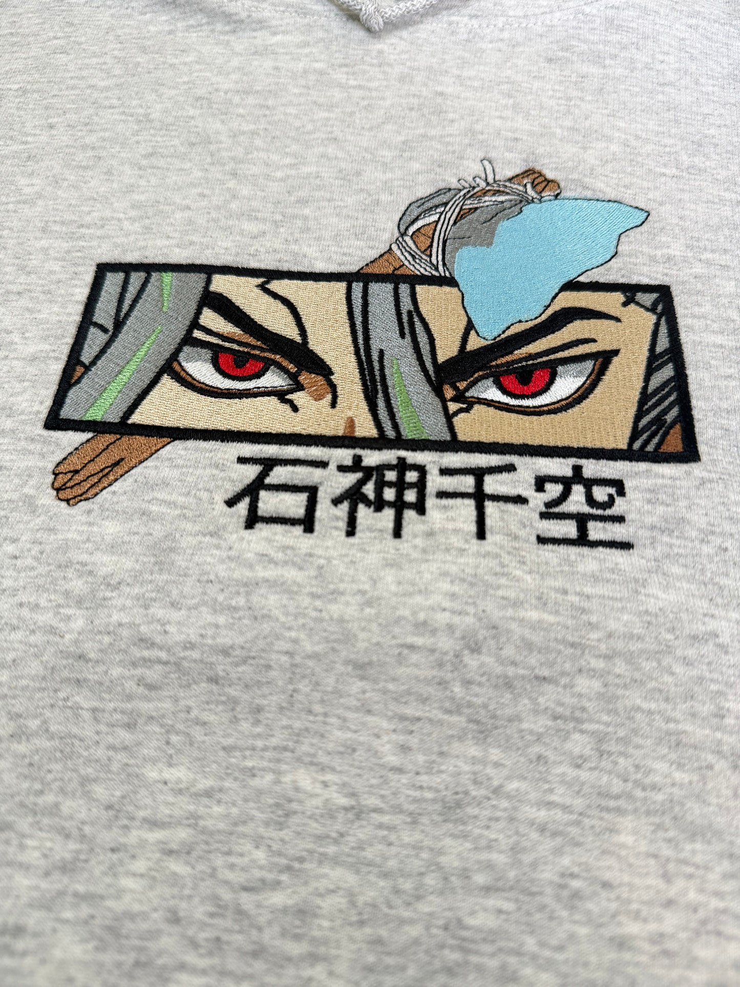 Anime Inspired Embroidered Stone Scientist Dr Shirt/Sweatshirt/Hoodie.