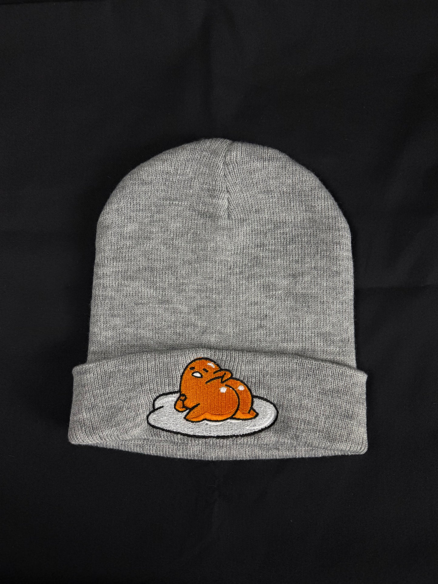 Anime Inspired Embroidered Beanie Egg THICC