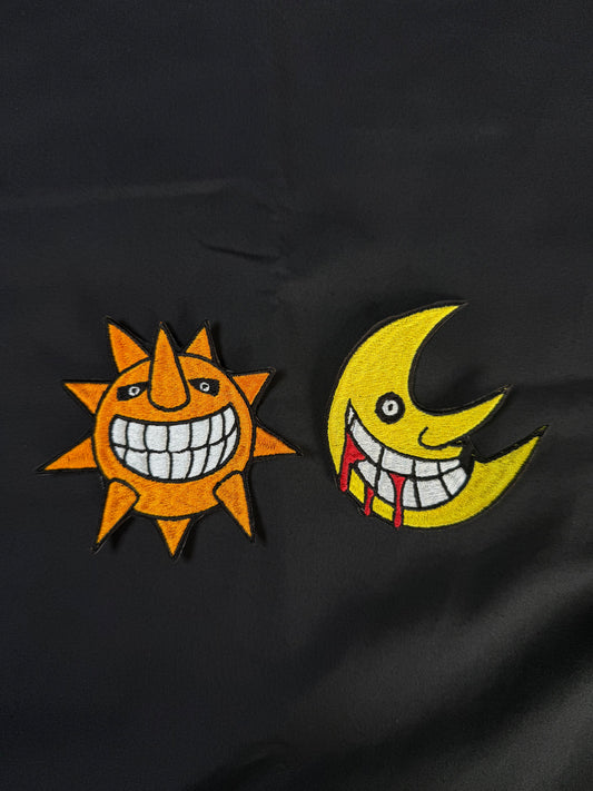 Sun And Moon Eater Anime Inspired Embroidered Iron On Patch.