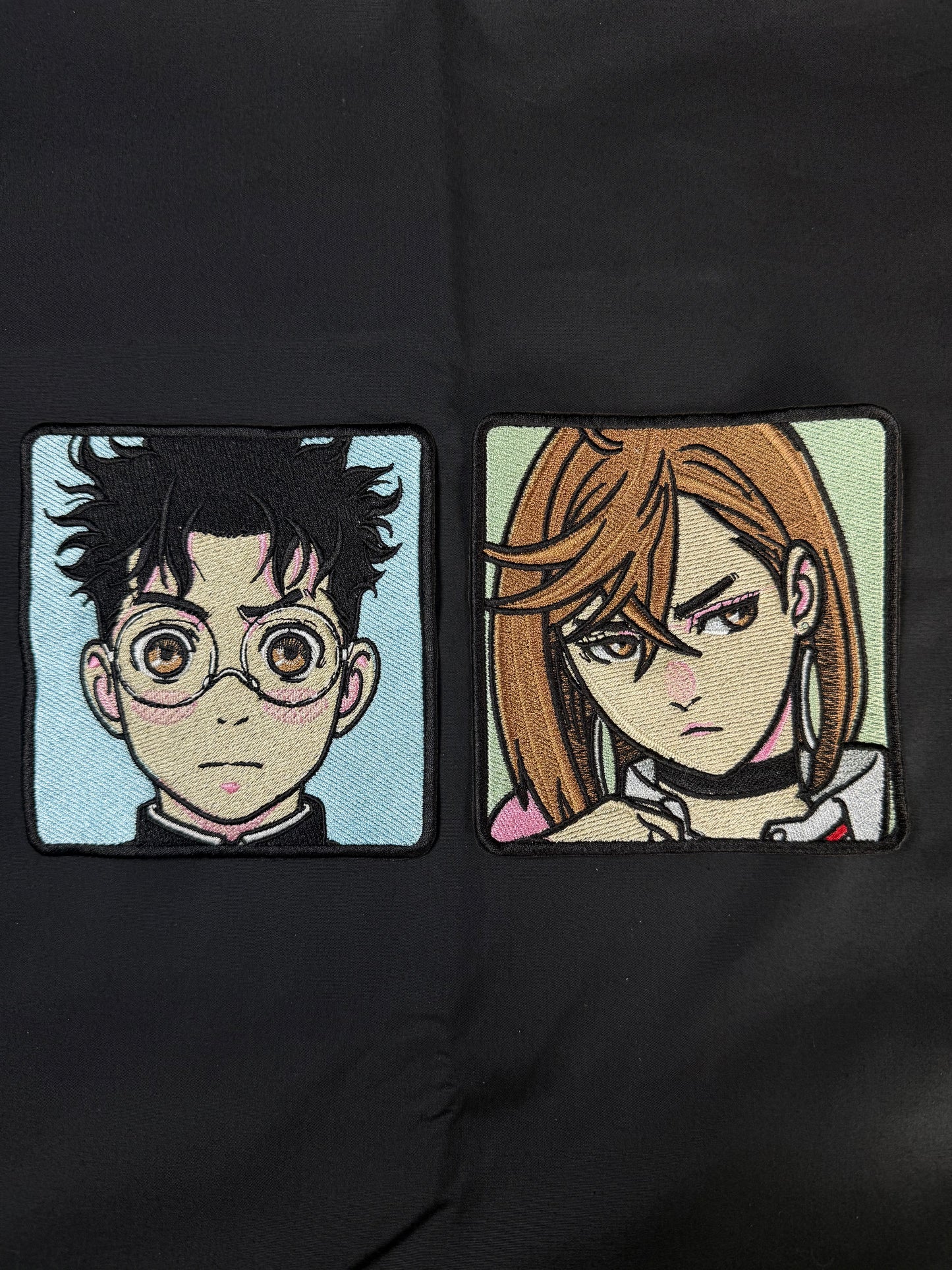 Anime Inspired Dandadan Okarun and Momo Iron On Embroidered Patch For Clothes And Accessories