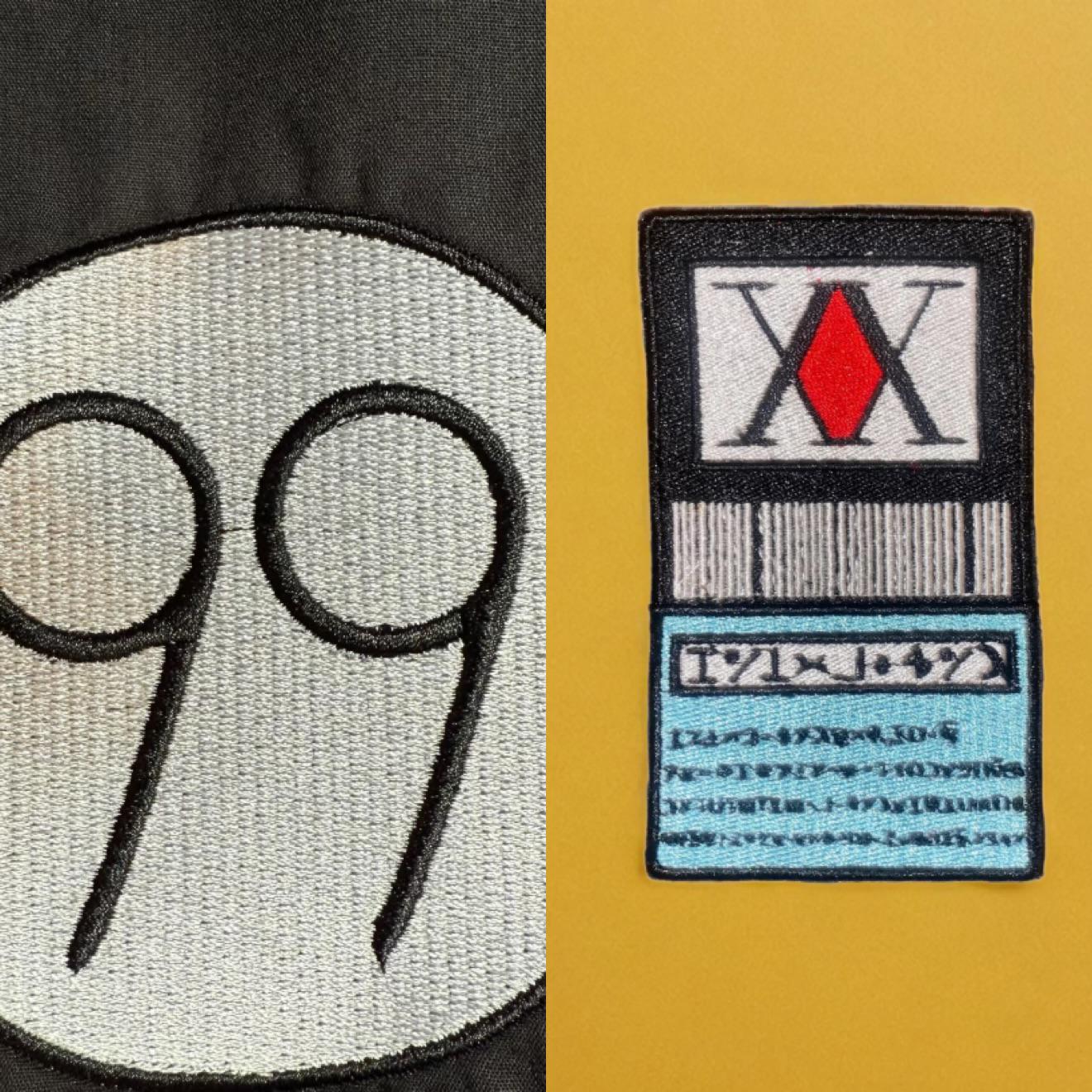 Anime Inspired Hunter License Card/Pin Embroidered Iron On Patch For Clothes And Accessories