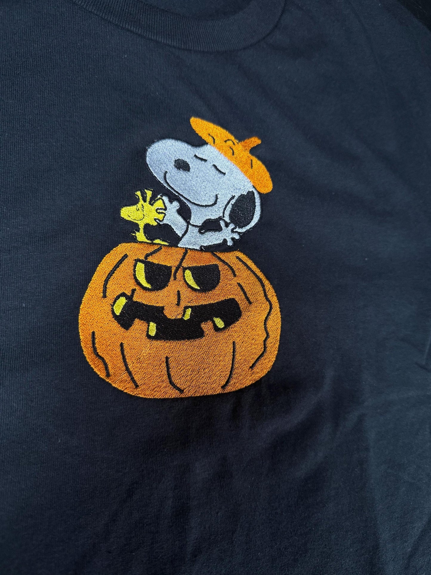 Embroidered Halloween Pumpkin Spooky Season Fall Dog Shirt/Sweatshirt/Hoodie.