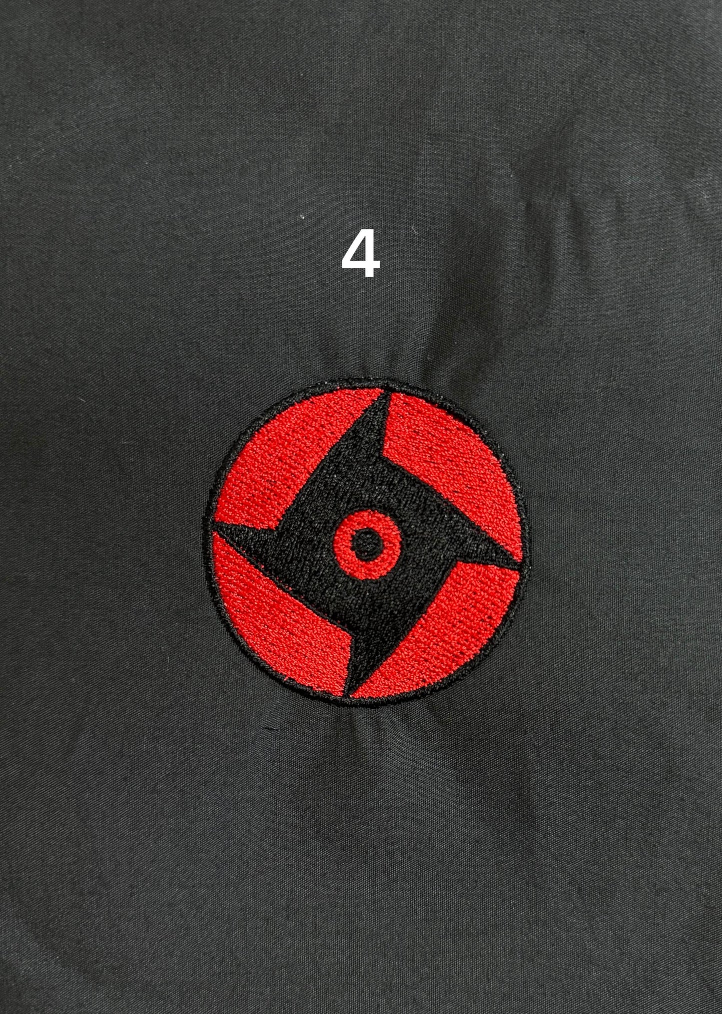 Anime Inspired Shinobi Power Eye Iron On Embroidered Patch  For Clothes And Accessories