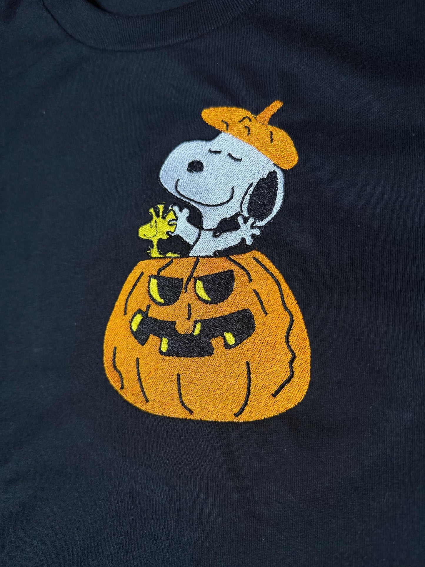 Embroidered Halloween Pumpkin Spooky Season Fall Dog Shirt/Sweatshirt/Hoodie.