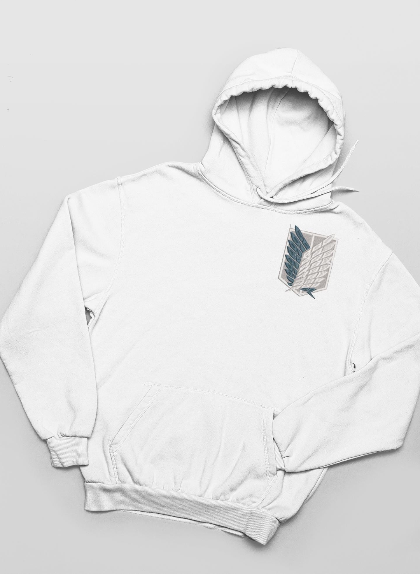 Anime Inspired Left Side Embroidered AOT Freedom Regiment Shirt.