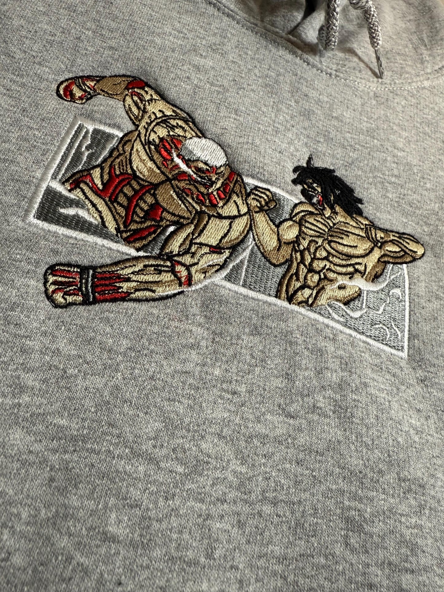Anime Inspired Embroidered Aot Fight shirt/sweatshirt/hoodie.