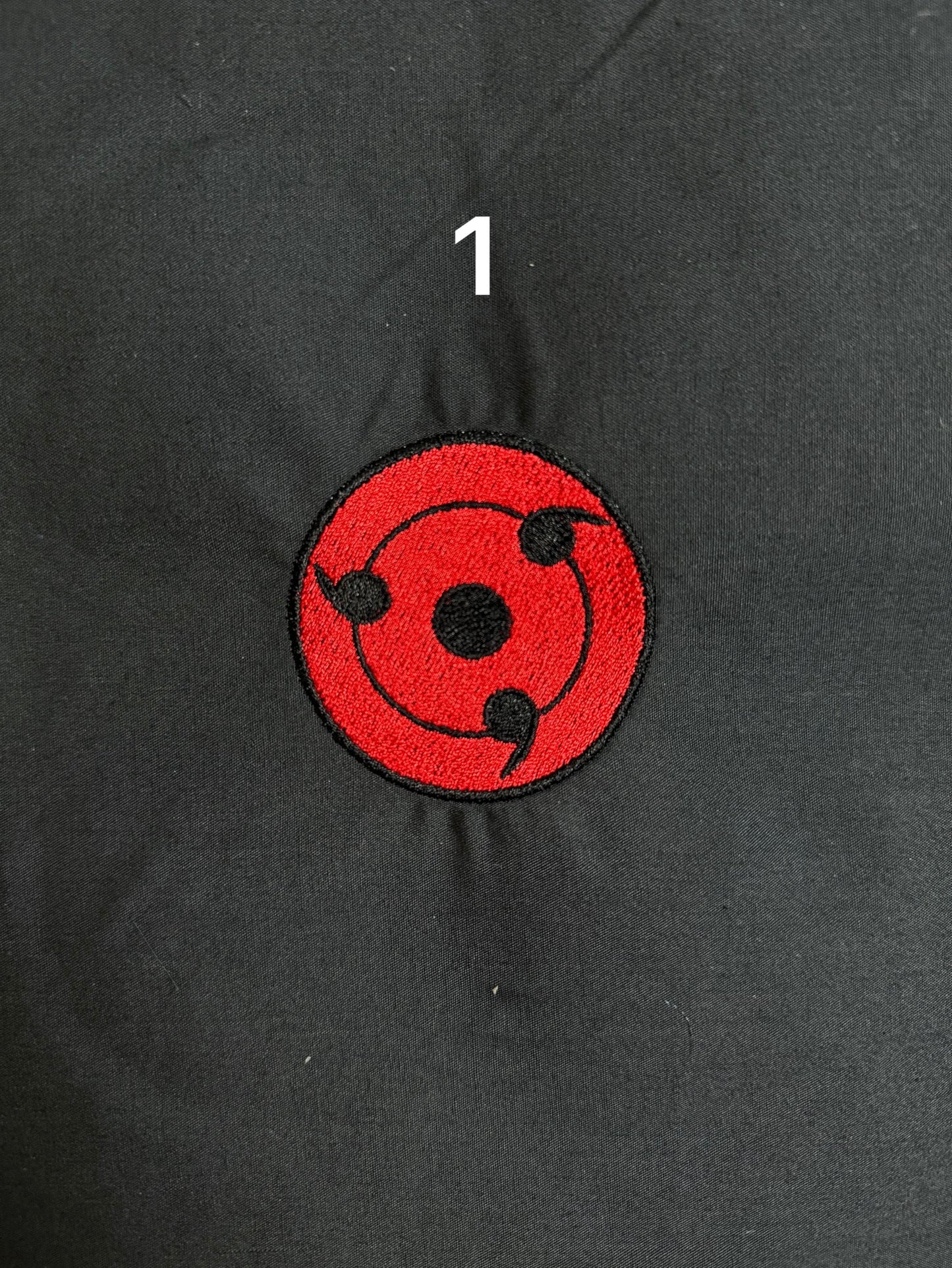 Anime Inspired Shinobi Power Eye Iron On Embroidered Patch  For Clothes And Accessories