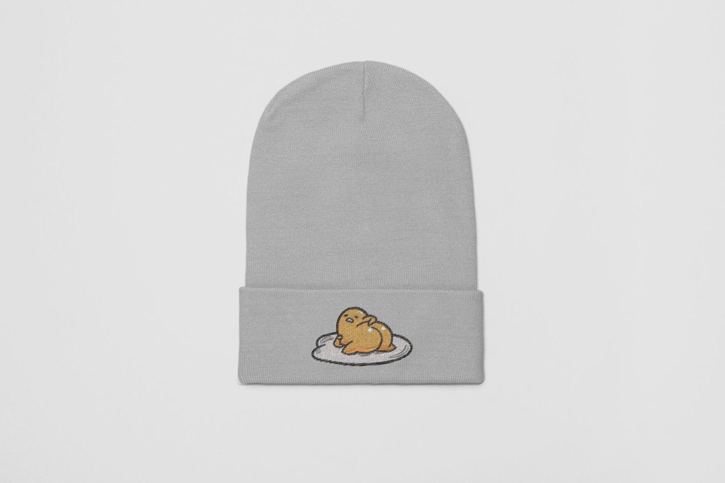 Anime Inspired Embroidered Beanie Egg THICC