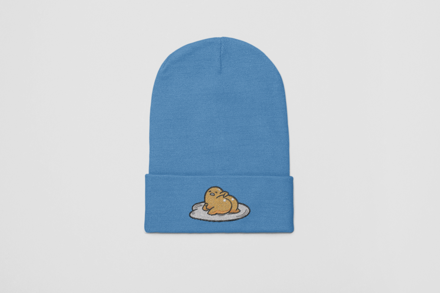 Anime Inspired Embroidered Beanie Egg THICC