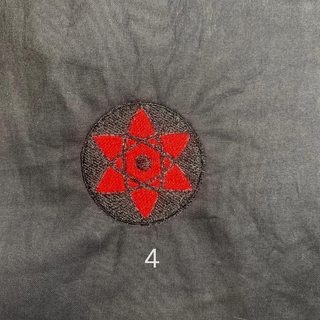 Anime Inspired Shinobi Power Eye Iron On Embroidered Patch For Clothes And Accessories