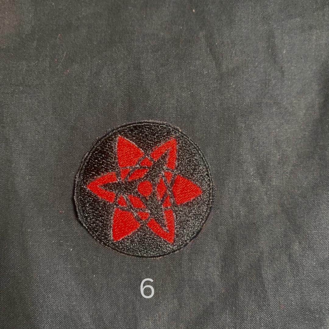 Anime Inspired Shinobi Power Eye Iron On Embroidered Patch For Clothes And Accessories