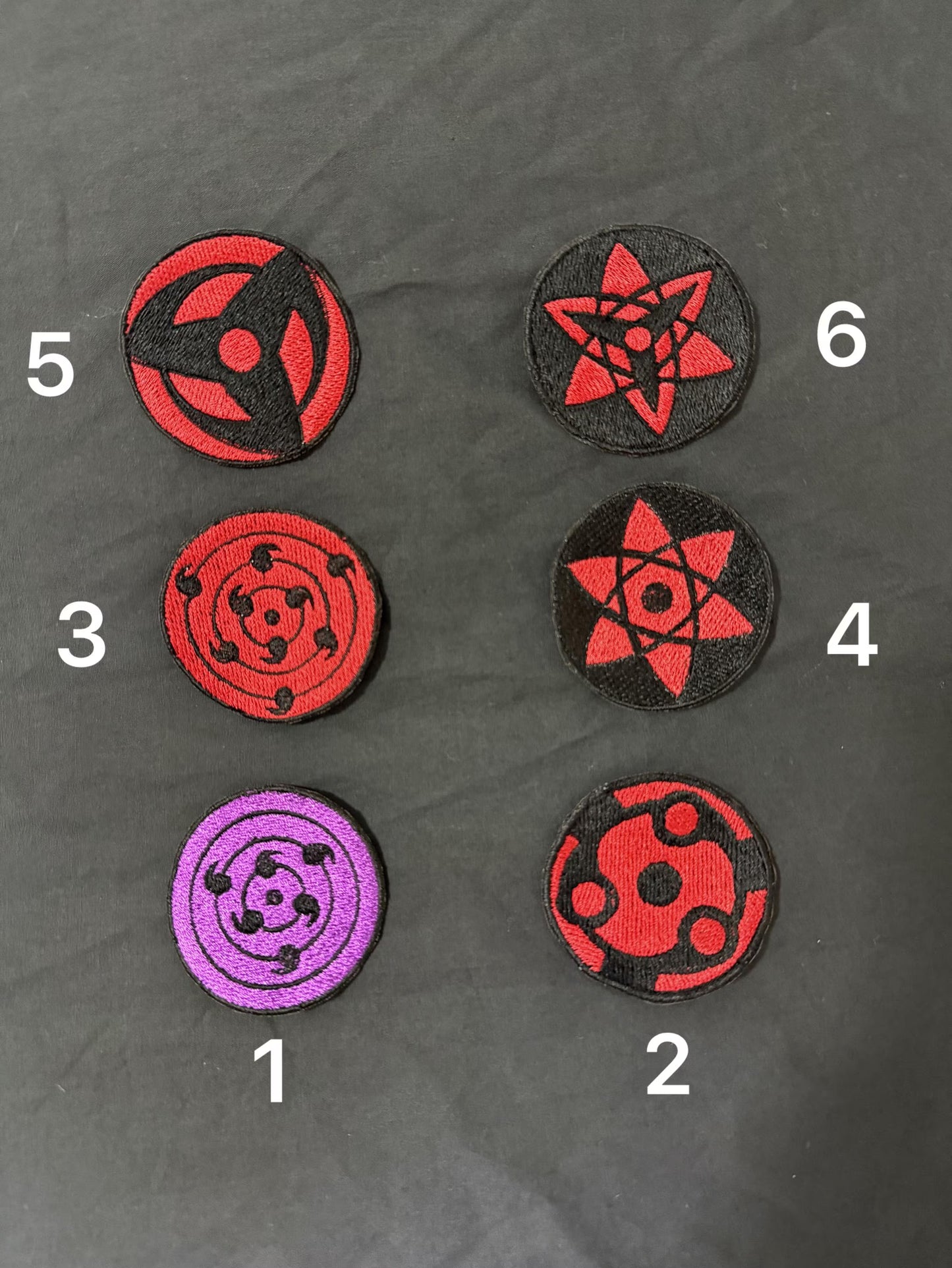 Anime Inspired Shinobi Power Eye Iron On Embroidered Patch For Clothes And Accessories