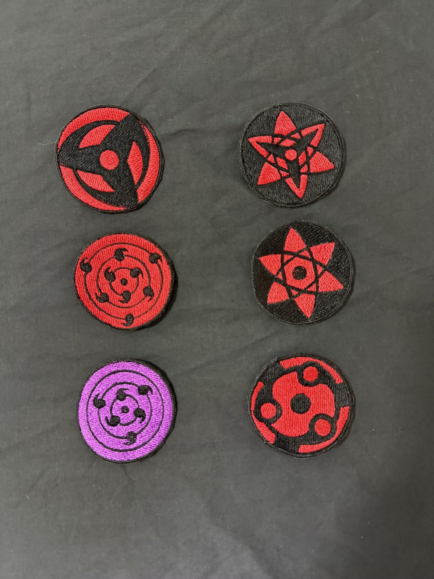 Anime Inspired Shinobi Power Eye Iron On Embroidered Patch For Clothes And Accessories