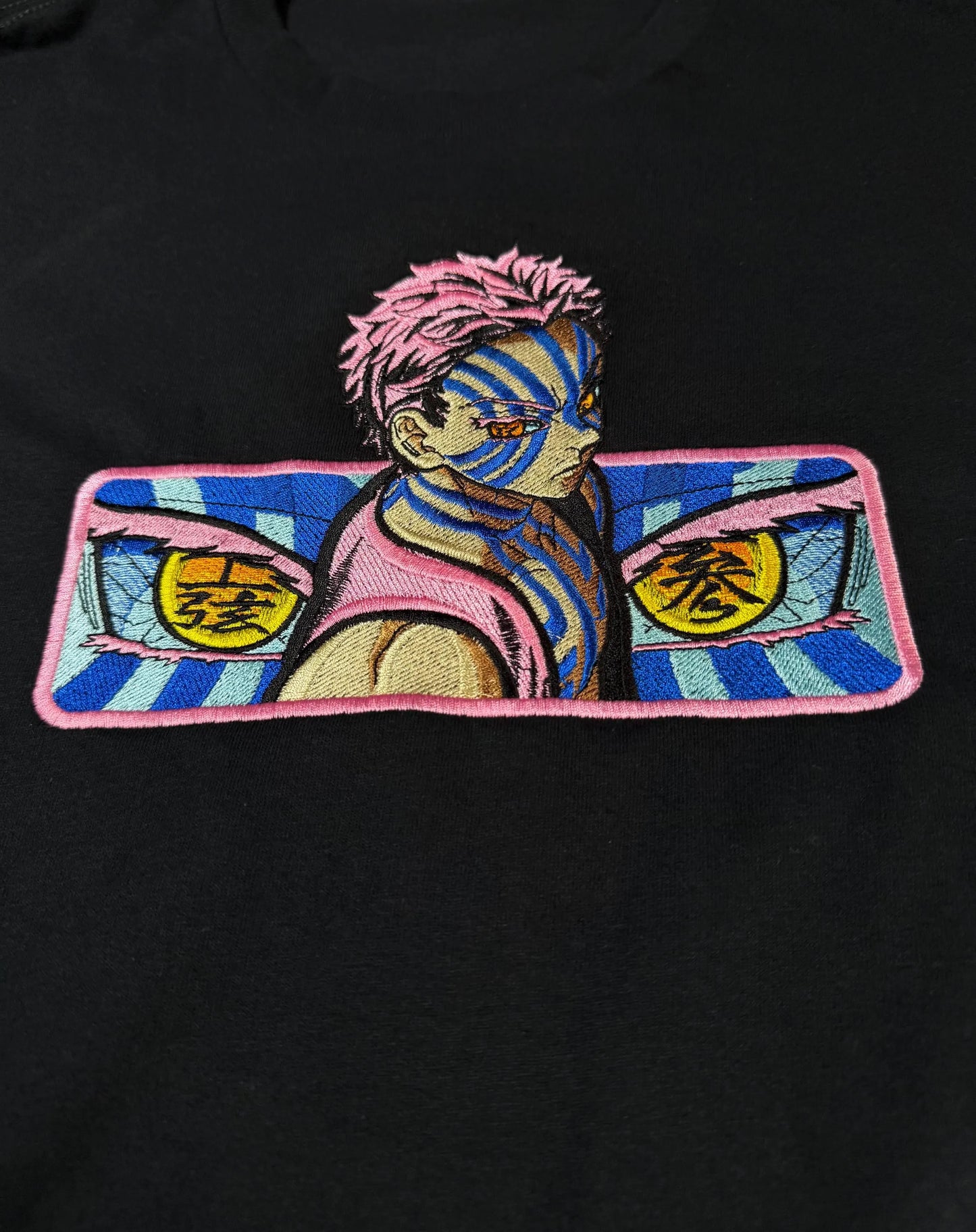 Anime Inspired Embroidered Design Demon Hunter Shirt/Sweatshirt/Hoodie Great Gift For Anime Lovers.