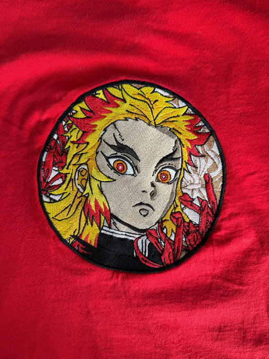Anime Inspired Embroidered Design Demon Hunter Shirt/Sweatshirt/Hoodie Great Gift For Anime Lovers.