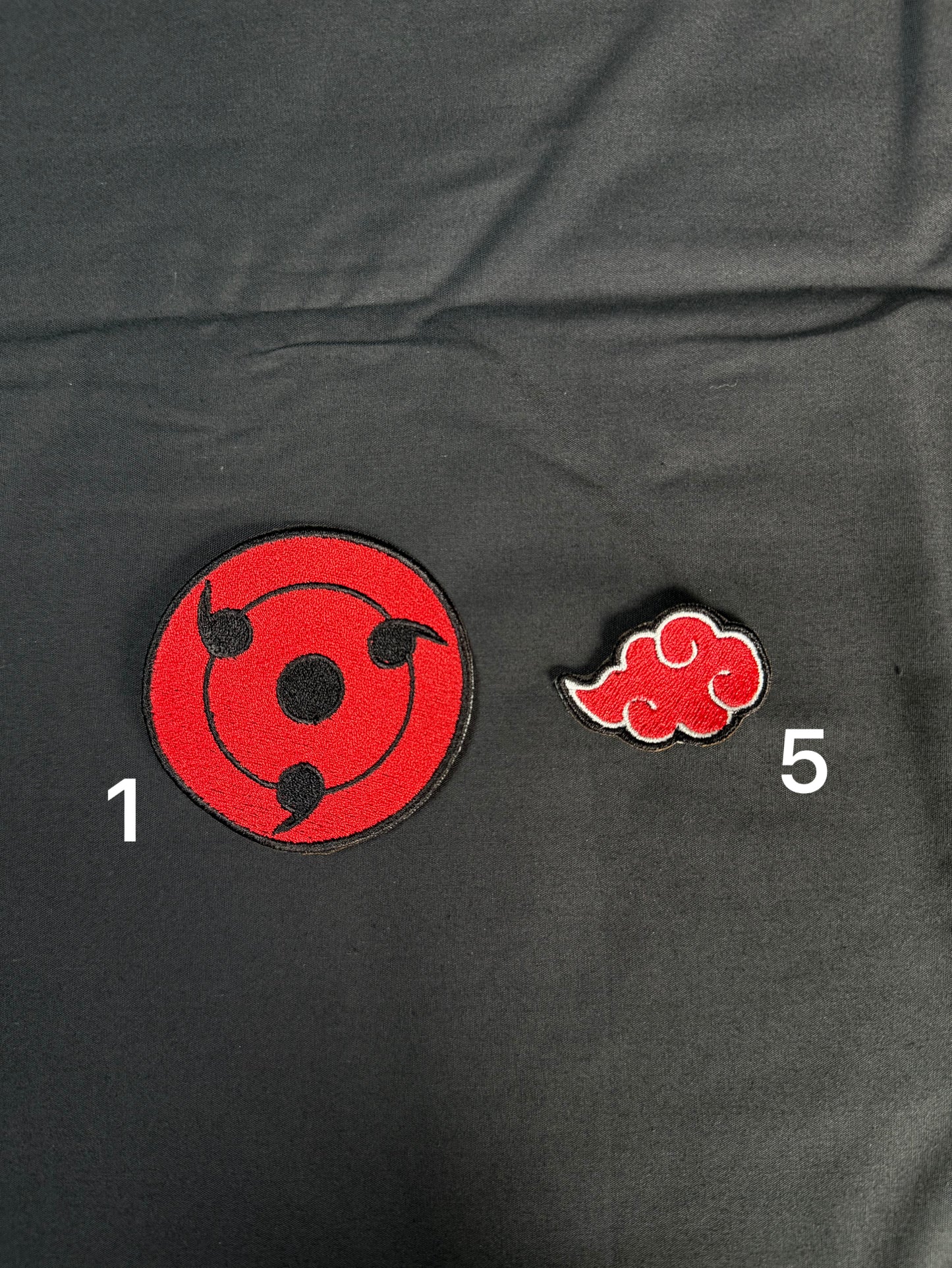 Anime Inspired Shinobi Power Eye Iron On Embroidered Patch  For Clothes And Accessories